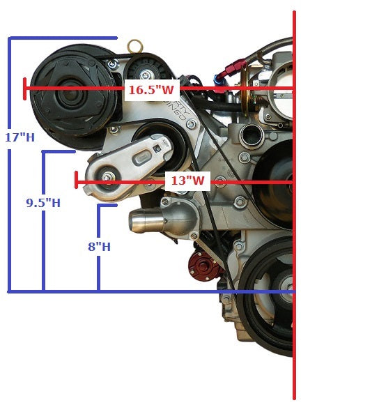 Dirty Dingo High Mount For R4 Compressor - All LS