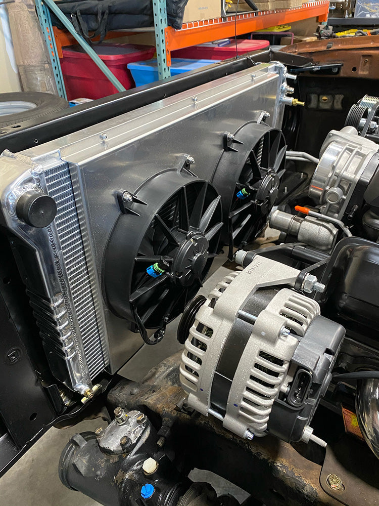 ECP Aluminum Radiator - 67-72 C10