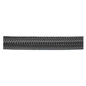 Phenix Black Braided Nylon Hose, -6 AN