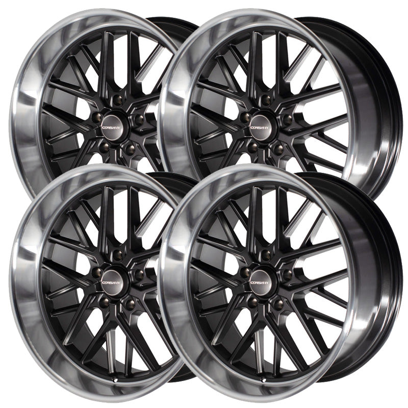 Corsart Kingpin Gunmetal R503 Set - 63-87 C10 - Staggered 20"-22"