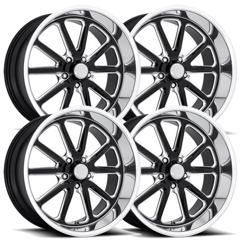 US Mag U117 Rambler Black Milled Set - 88-98 OBS - Staggered 18"-20"