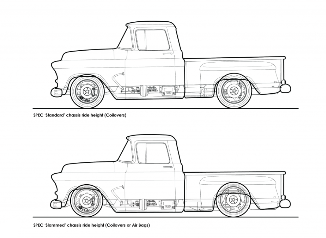 Roadster Shop Standard SPEC Chassis - 55-59 GM Truck