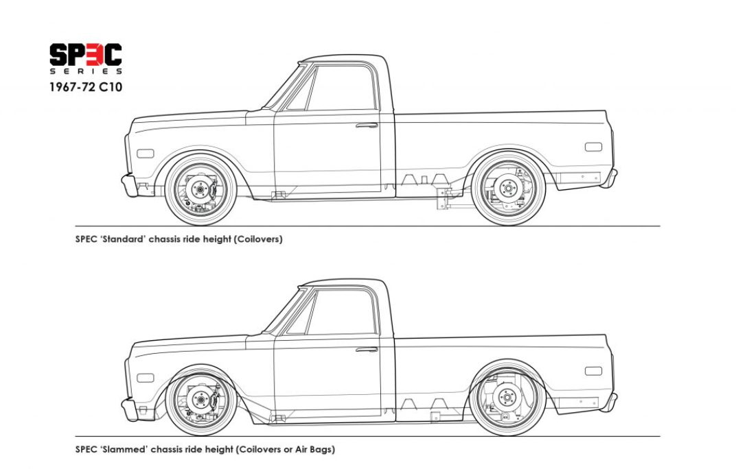 Roadster Shop Slammed SPEC Chassis - 67-72 C10
