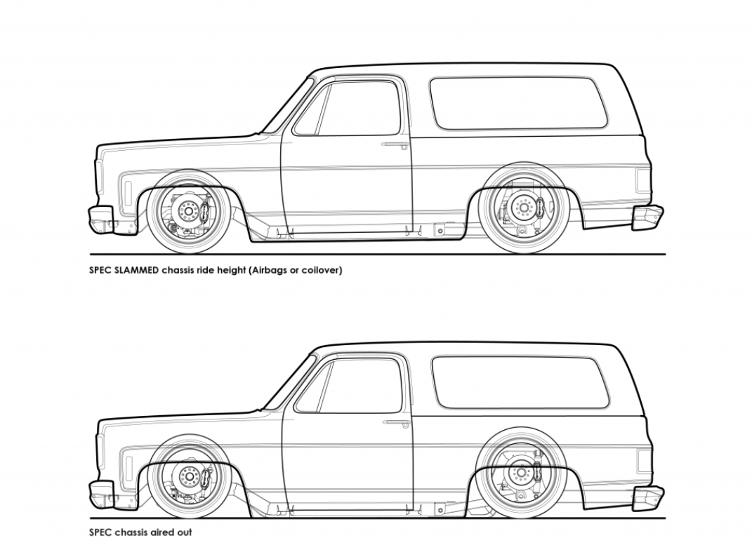 Roadster Shop Slammed SPEC Chassis - 73-87 Blazer