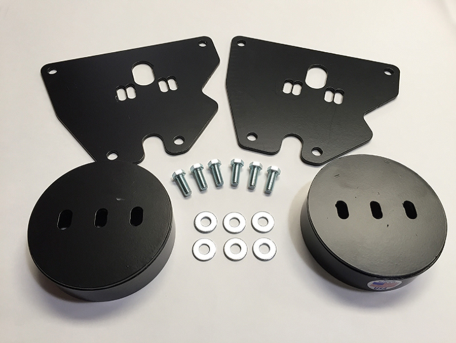 Front Air Bag Brackets With Hardware For 1999-2006 Chevy Silverado & GMC Sierra - Raw Steel
