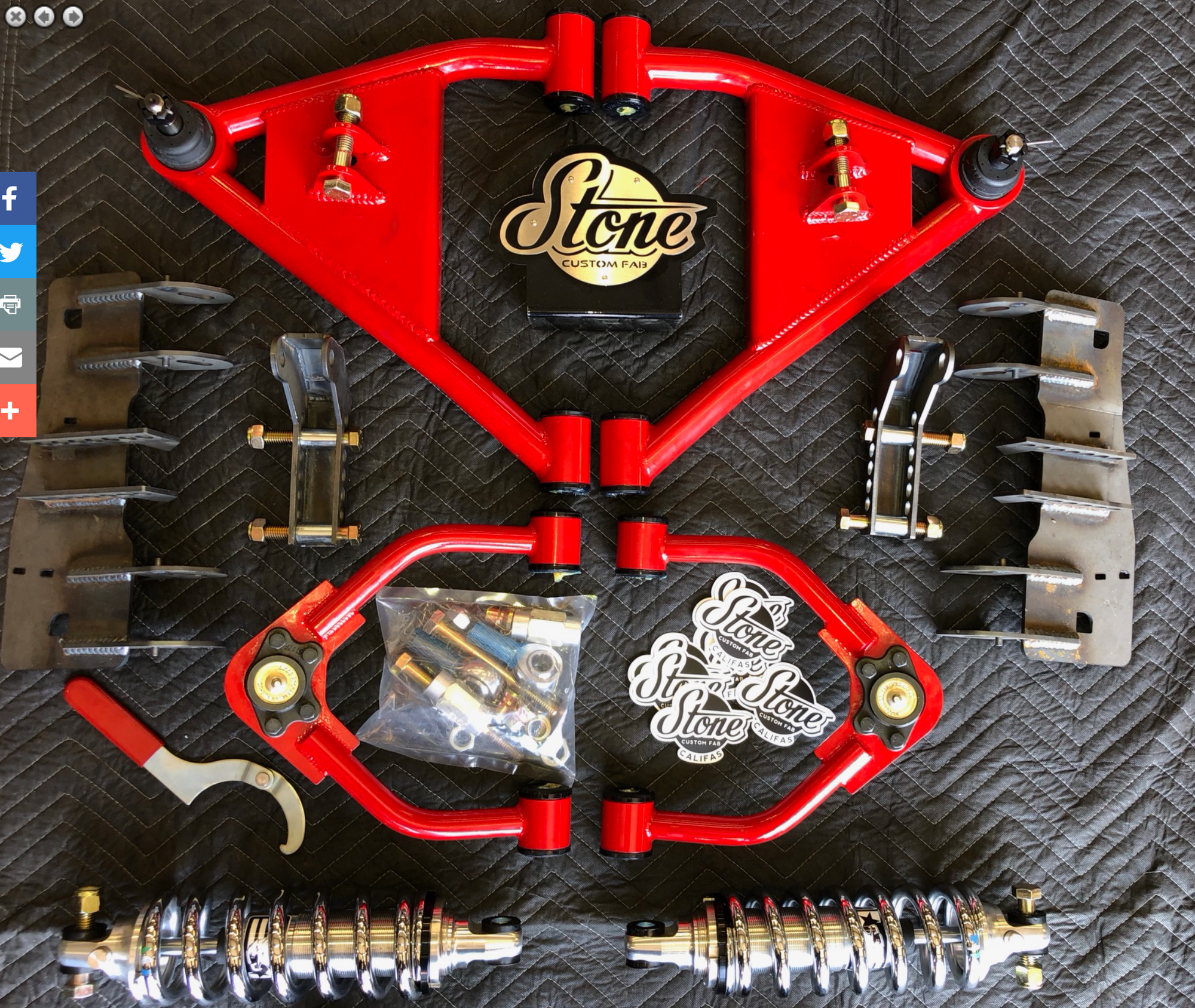 Stone Fab Narrowed Control Arms for Coilover - 99-06 2wd GM Truck