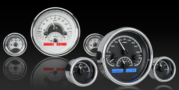 Dakota Digital VHX Universal Triple Round Gauge Set