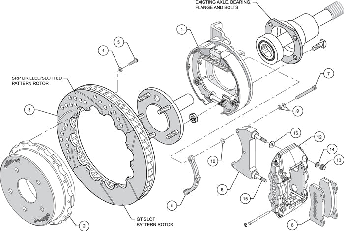 Wilwood 14" Rear Aero - 60-87 C10