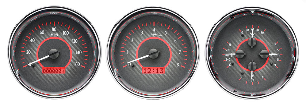 Dakota Digital VHX Universal 5" Round Trio Gauges