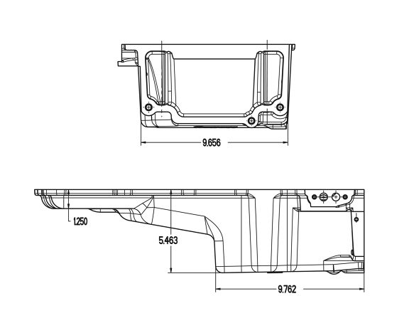 Holley GM LS Retro Fit Oil Pan - 302-2