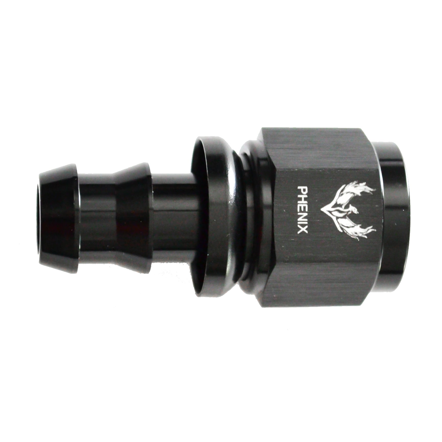 Phenix Push-Lok Swivel Hose End, -6 AN, Straight