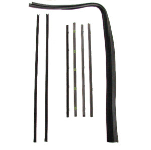 Precision Beltline Molding Kit & Glass Run (Chrome) - 67-72 C10