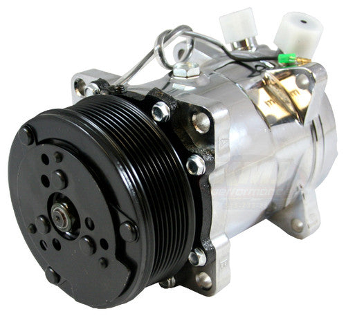 Sanden 508 7-Piston AC Compressor - Satin Finish