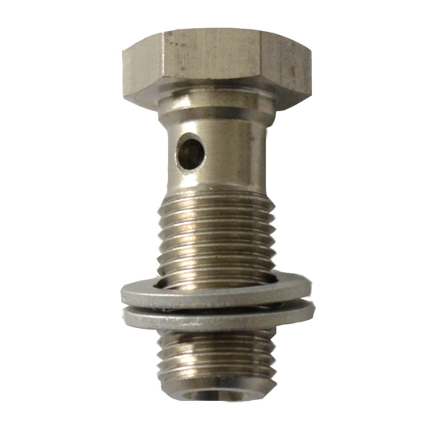 Phenix Banjo Bolt, M10x1.00, 20mm Length, Stainless Steel