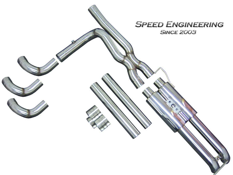 Speed Engineering Dual Exhaust, Axle Dump, Single Cab - 99-19 GM Truck