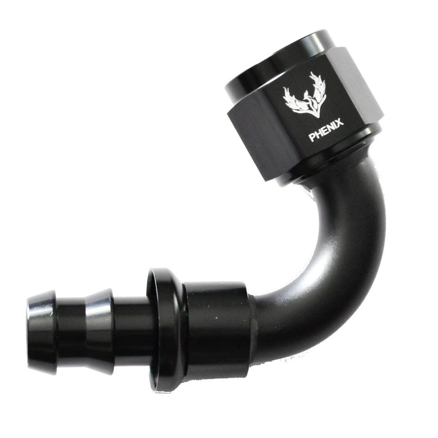 Phenix Push-Lok Swivel Hose End, -6 AN, 120 Degree