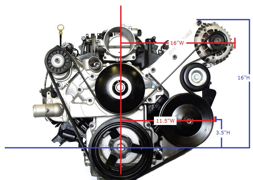 Dirty Dingo Power Steering / Alternator Bracket - LS Truck / Gen5 Camaro
