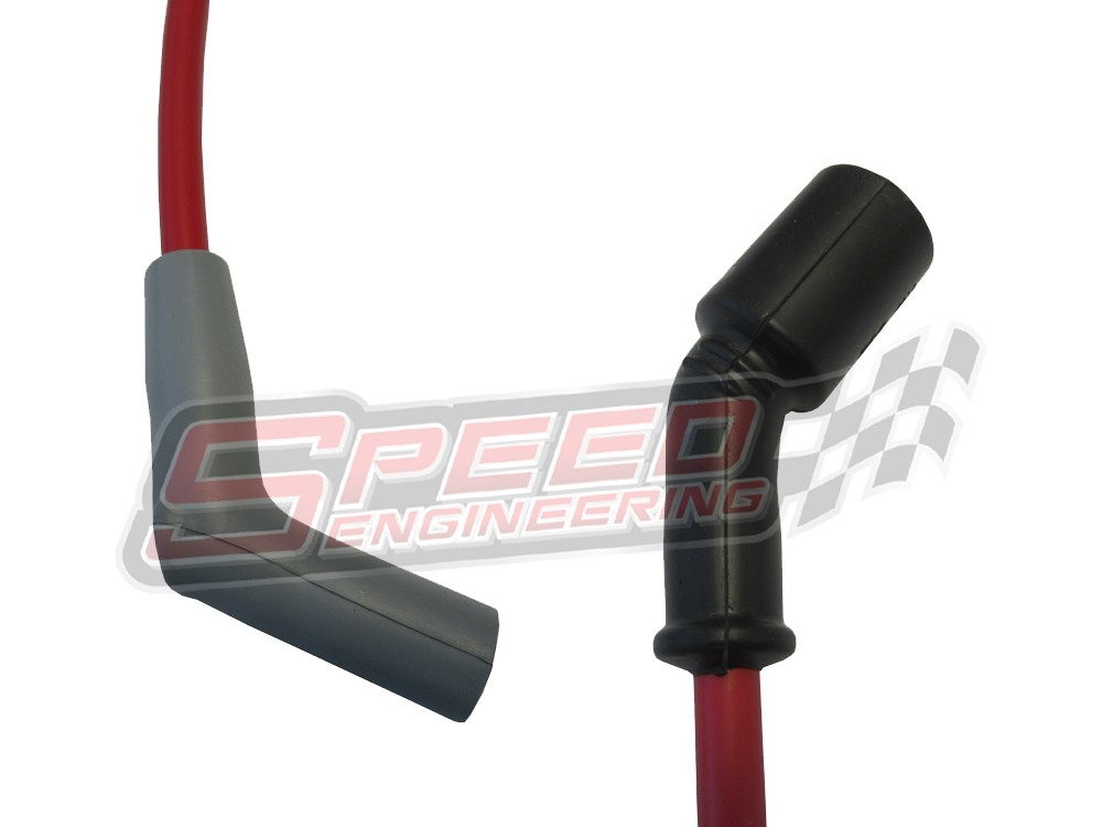 11 Ton's LS High Performance 10mm Spark Plug Wire Set For GM Trucks (Red, 135 Degree Boots)
