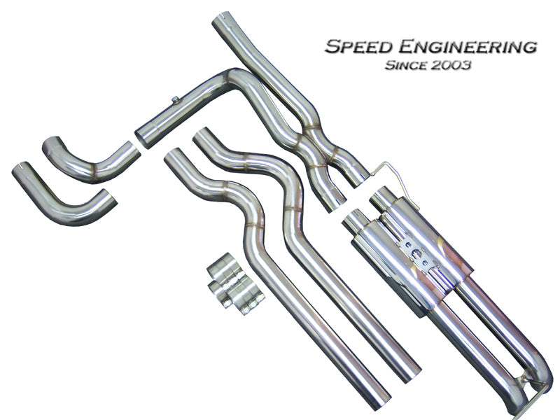 Speed Engineering Dual Exhaust, Axle Dump, Ext./Crew Cab - 99-19 GM Truck