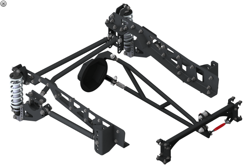 QA1 Front Crossmember / Rear Coilover System - 73-87 C10