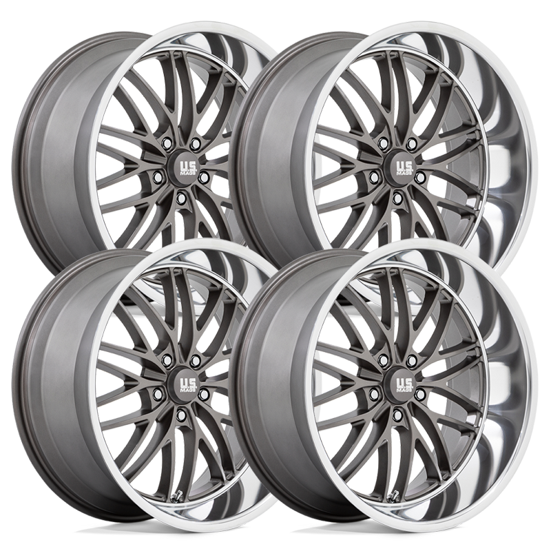 U139 Santa Cruz Anthracite Set - 63-87 C10 - Staggered 20"-22"