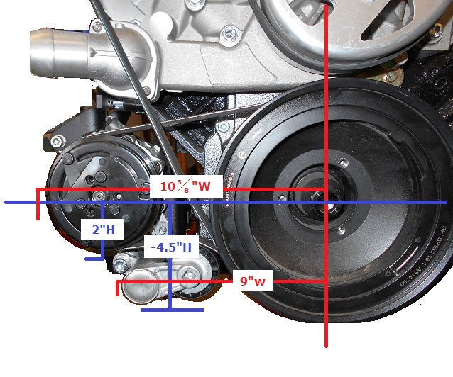 Dirty Dingo Low Mount For Sanden Compressor - All LS