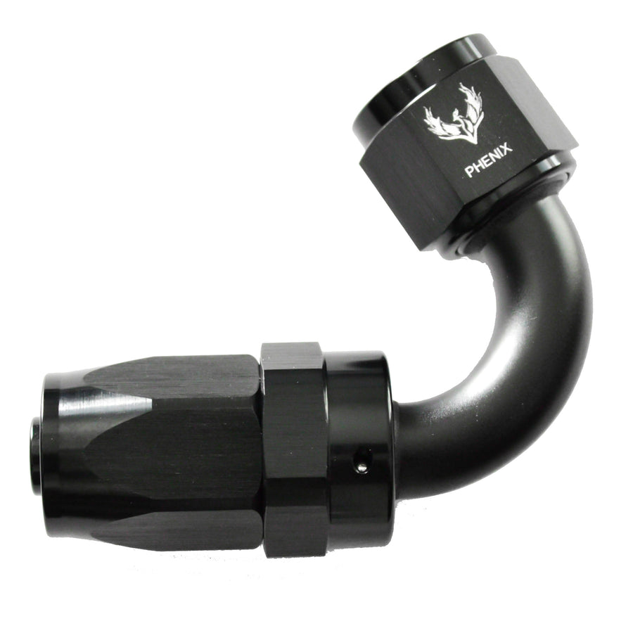 Phenix Compression Swivel Hose End, -6 AN, 120 Degree