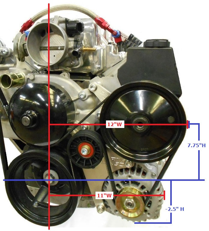 Dirty Dingo Low Mount Alternator Bracket - All LS