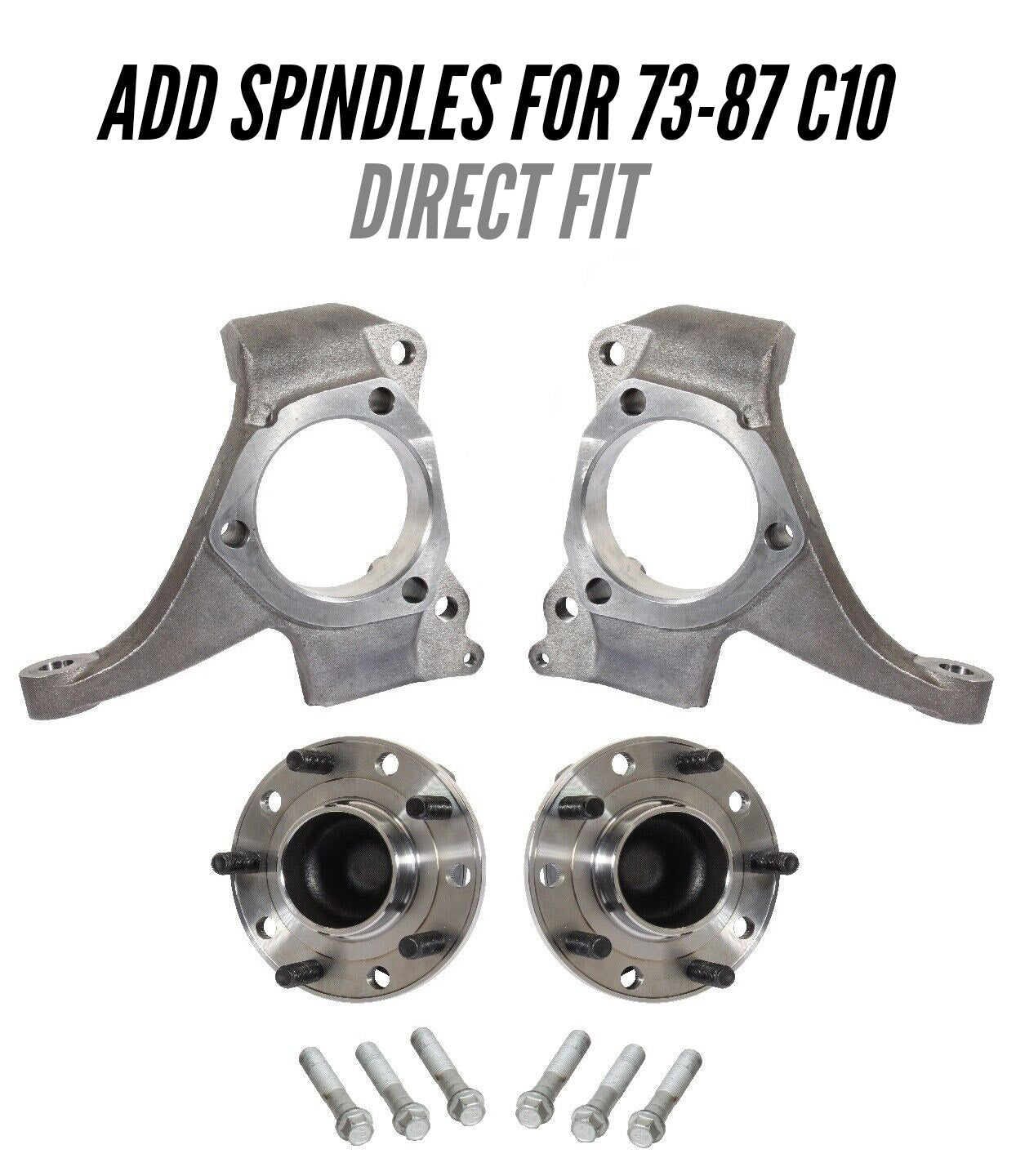 Pro Performance Front Big Brake Kit for X10 Spindle - 63-87 C10